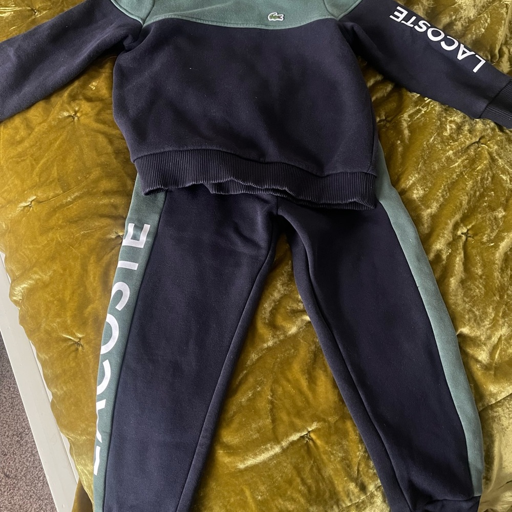 Lacoste Green and Black Sweatpants Joggers